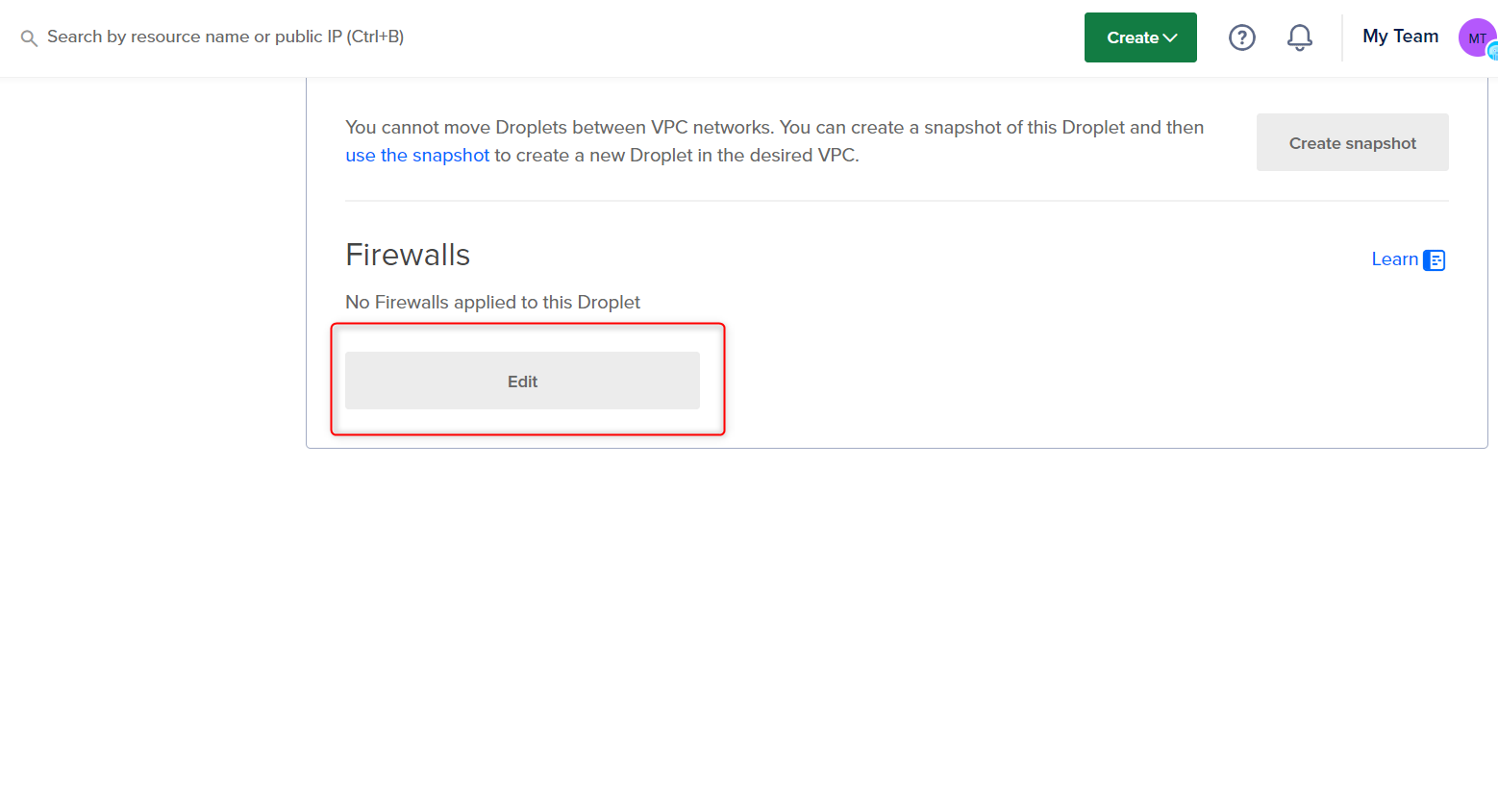 digital ocean firewalls
